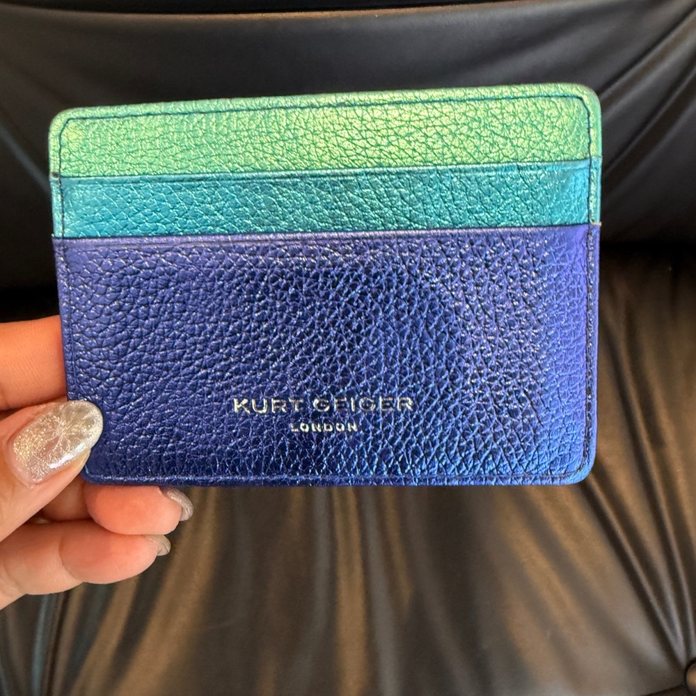 Kurt Geiger Metallic Card Holder - 4 card slot - multicolor